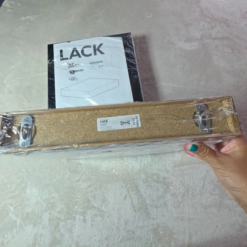 IKEA Lack 11333 Black Floating Wall Shelves 30x26 cm 11 3/4